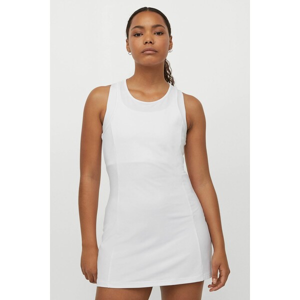 H&M Sukienka tenisowa 1001967002 Biały