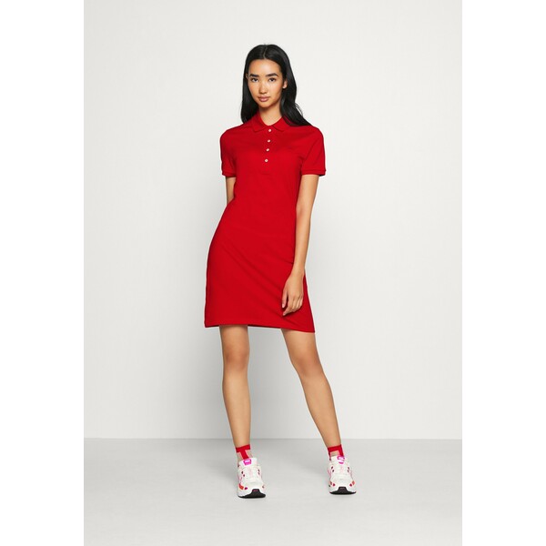 Lacoste DRESS Sukienka letnia red LA221C040