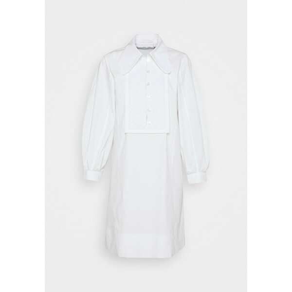 See by Chloé Sukienka koszulowa white SE321C05C