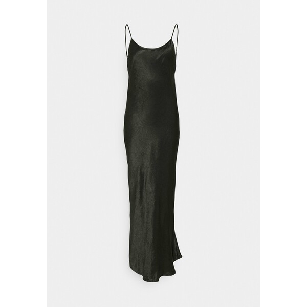 Third Form RUNNING WATER BIAS SLIP DRESS Długa sukienka black T1A21C01G