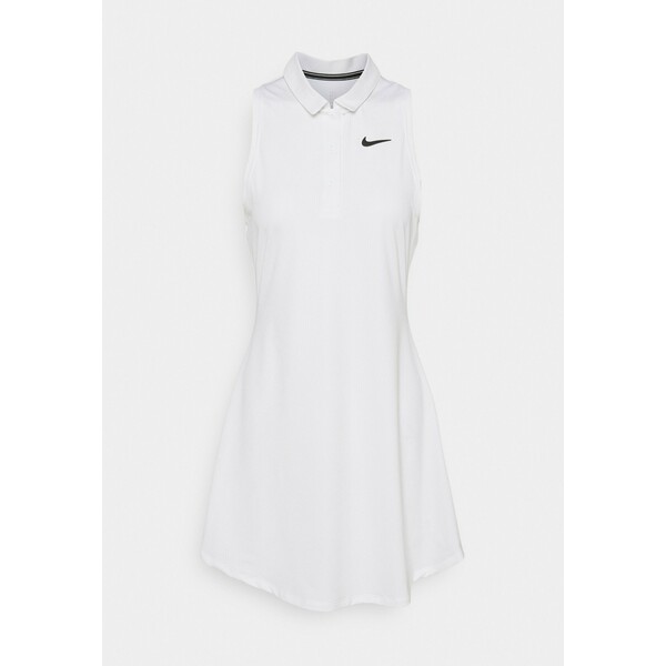 Nike Performance POLO DRESS Sukienka sportowa white/black N1241L027