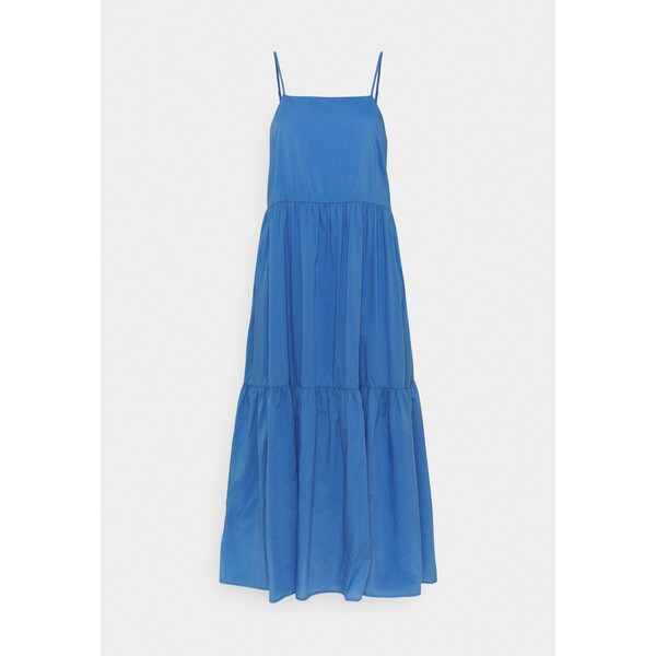 Marc O'Polo DENIM DRESS STRAPS TIRED Długa sukienka intense blue OP521C04J