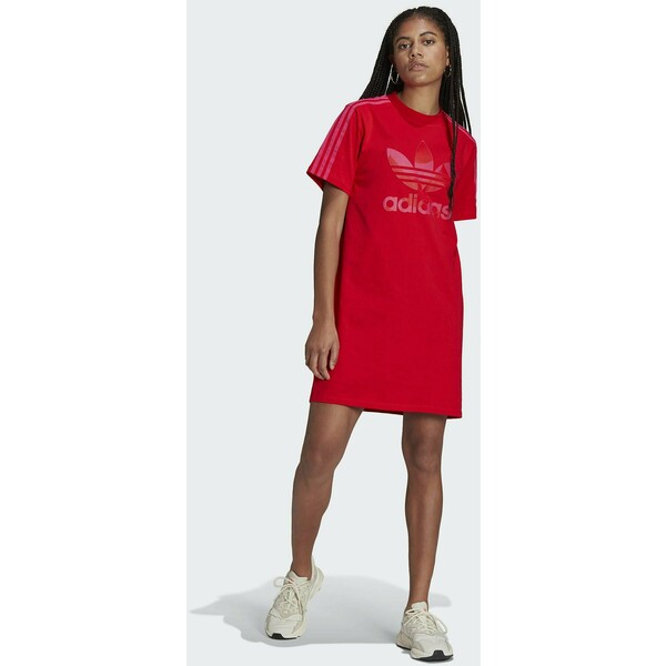 adidas Originals Sukienka koszulowa vivid red AD121C07B