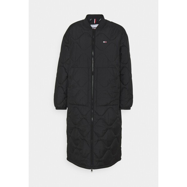 Tommy Jeans QUILTED COAT Płaszcz zimowy black TOB21G02S