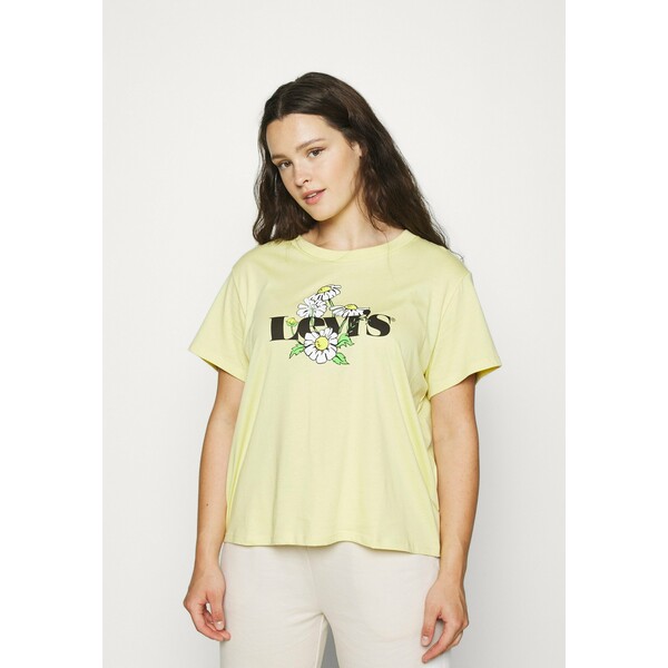 Levi's® Plus VARSITY TEE T-shirt z nadrukiem lima bean L0M21D01W
