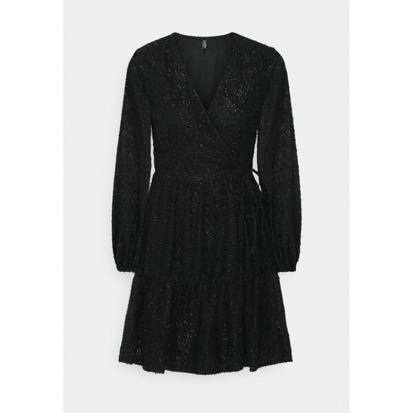 PIECES Tall PCDWYN WRAP DRESS Sukienka letnia black PIP21C02D
