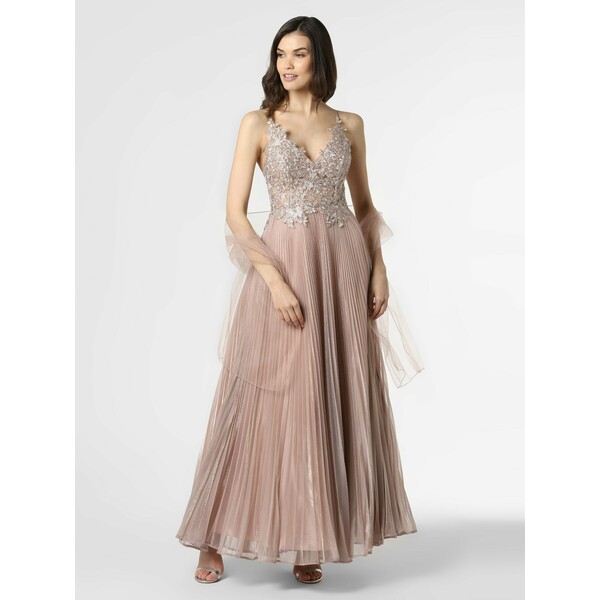 Luxuar Fashion Damska sukienka wieczorowa z etolą 500735-0001