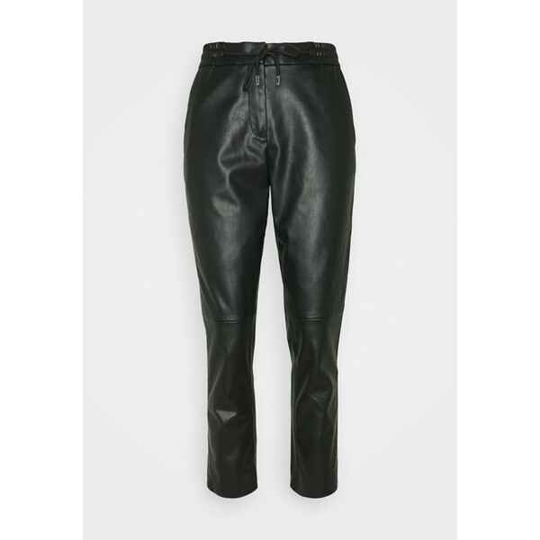 TOM TAILOR LOOSE FIT PANT Spodnie materiałowe deep black TO221A0E4