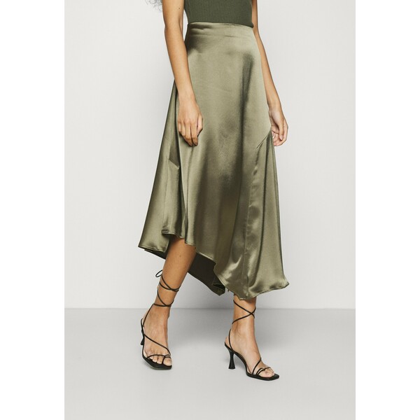 AllSaints ANI SKIRT Długa spódnica olive green A0Q21B01T