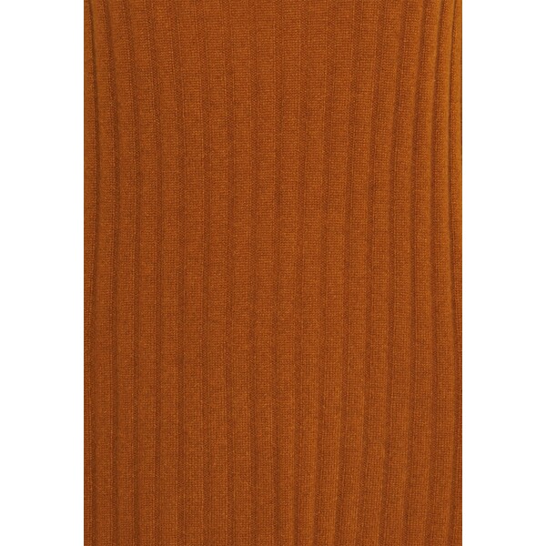pure cashmere TURTLENECK DRESS Sukienka dzianinowa heather orange PUG21C007
