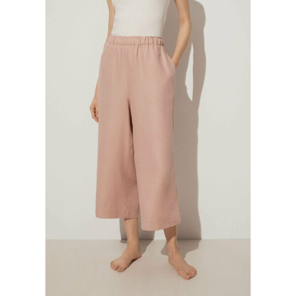 OYSHO WAFFLE Spodnie od piżamy light pink OY181O0UU