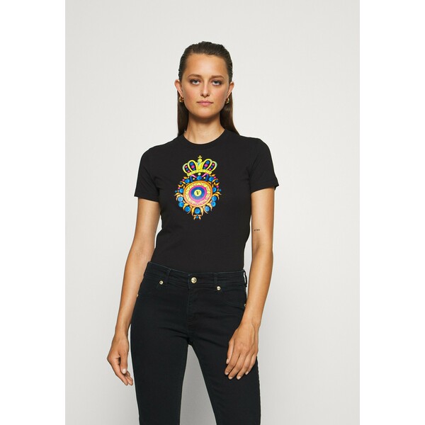 Versace Jeans Couture T-shirt z nadrukiem black VEI21D03P
