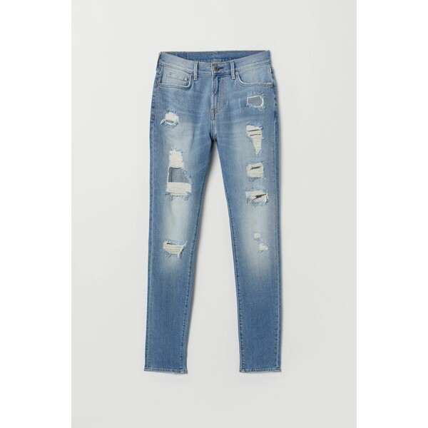 H&M Skinny Jeans - - ON 0690449028 Jasnoniebieski denim/Trashed