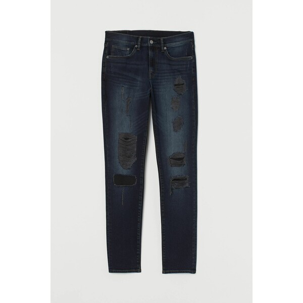 H&M Skinny Jeans - - ON 0690449028 Ciemnoniebieski/Trashed