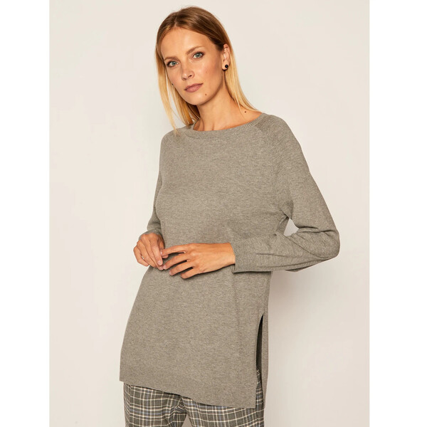 Marella Sweter Modello 33660607 Szary Relaxed Fit
