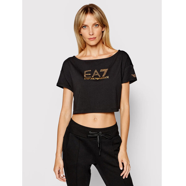 EA7 Emporio Armani T-Shirt 3KTT03 TJ28Z 1200 Czarny Relaxed Fit