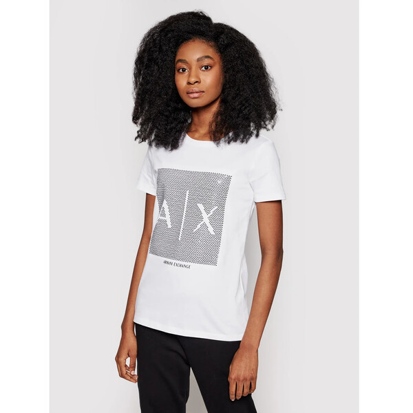 Armani Exchange T-Shirt 3KYTKE YJW3Z 9152 Biały Regular Fit