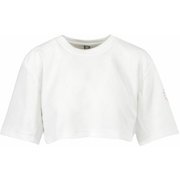 Adidas by Stella McCartney T-shirt ADIDAS BY STELLA McCARTNEY ASMC CROP TEE GT9455-white-active-pink