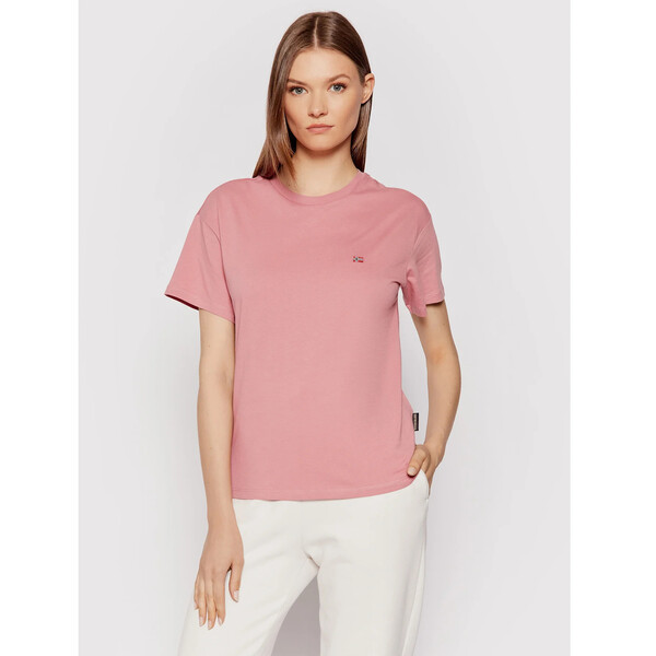 Napapijri T-Shirt Salis Ss W 2 NP0A4FSL Różowy Regular Fit