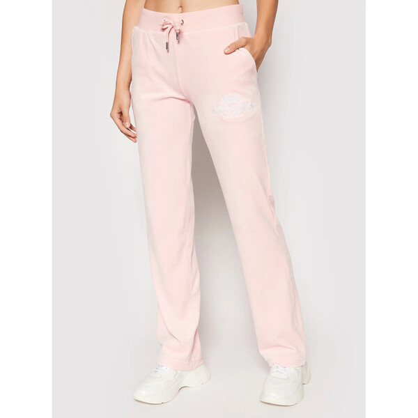 Juicy Couture Spodnie dresowe Crest JCWB121089 Różowy Regular Fit