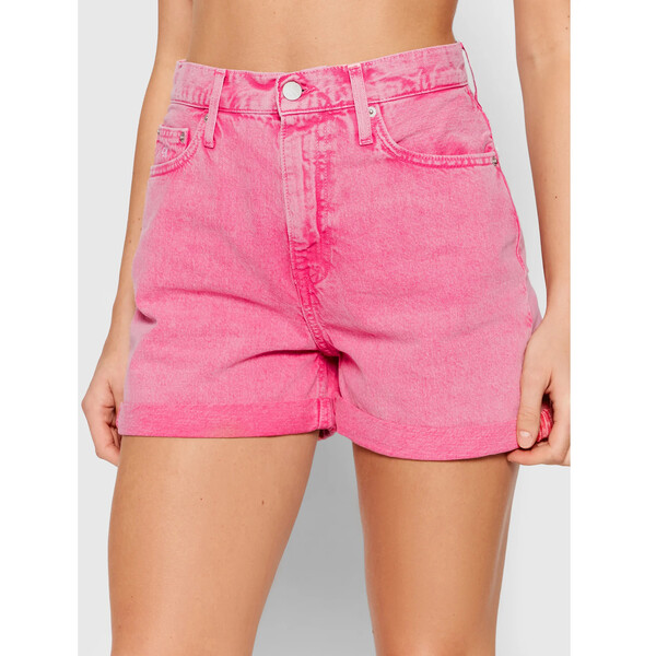 Calvin Klein Jeans Szorty jeansowe J20J215906 Różowy Regular Fit