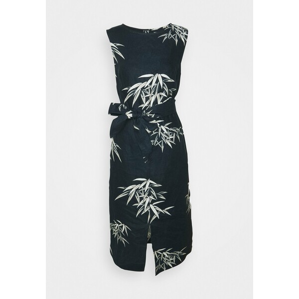 Marks & Spencer London PUFF SLEEVE DRESS Sukienka letnia dark blue QM421C06V