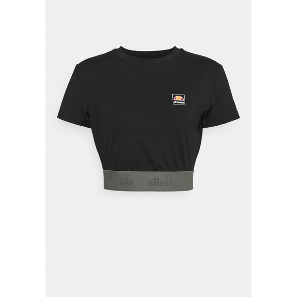 Ellesse EMMI CROP TEE T-shirt z nadrukiem black EL941D03L