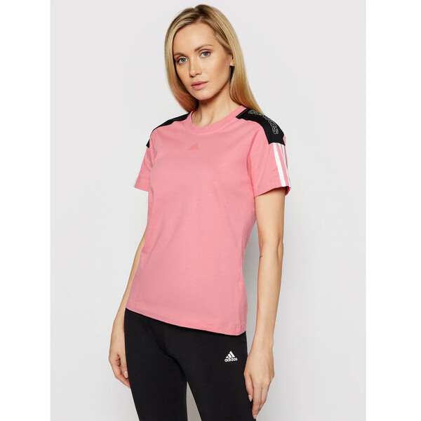 adidas T-Shirt W Cb Lin T GL1447 Różowy Regular Fit