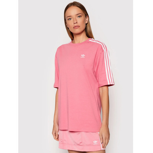 adidas T-Shirt adicolor Classics H37797 Różowy Oversize