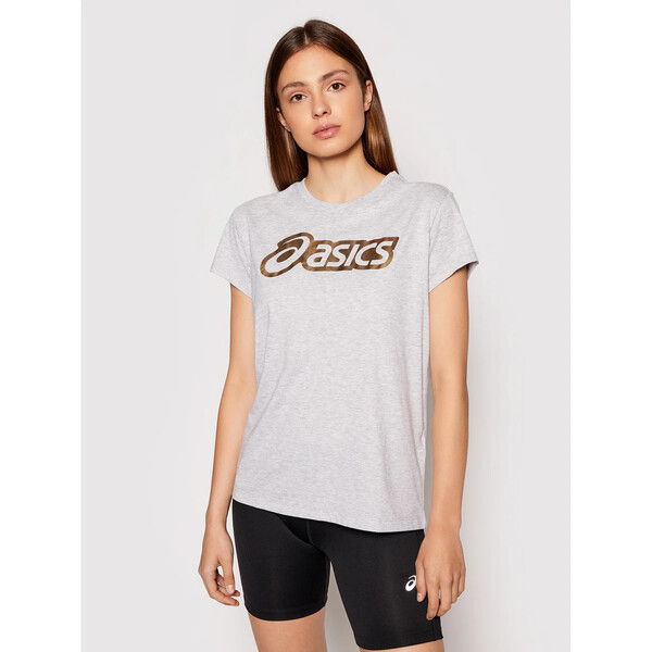 Asics T-Shirt Logo Graphic 2032B406 Szary Regular Fit