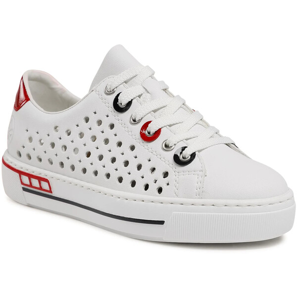 Rieker Sneakersy L8895-80 Biały