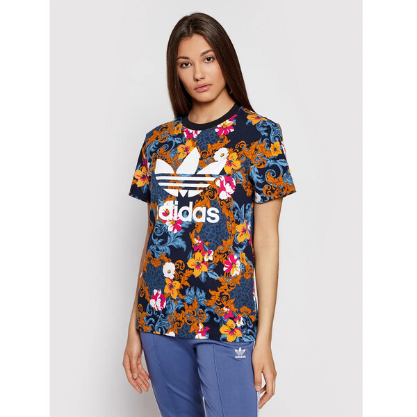 adidas T-Shirt GN3353 Kolorowy Regular Fit