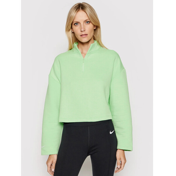 Nike Bluza Sportswear Tech Fleece 1/4 Zip CT0882 Zielony Relaxed Fit