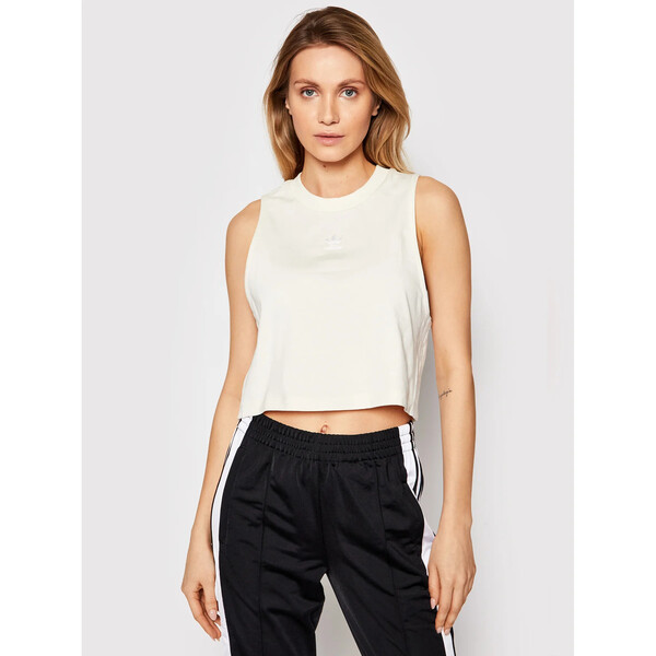 adidas Top Cropped Tank GN2845 Beżowy Regular Fit