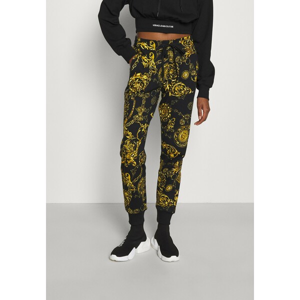 Versace Jeans Couture PANTS Spodnie treningowe black/gold VEI21A01A
