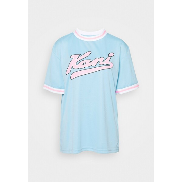 Karl Kani VARSITY TEE T-shirt z nadrukiem light blue KK121D043