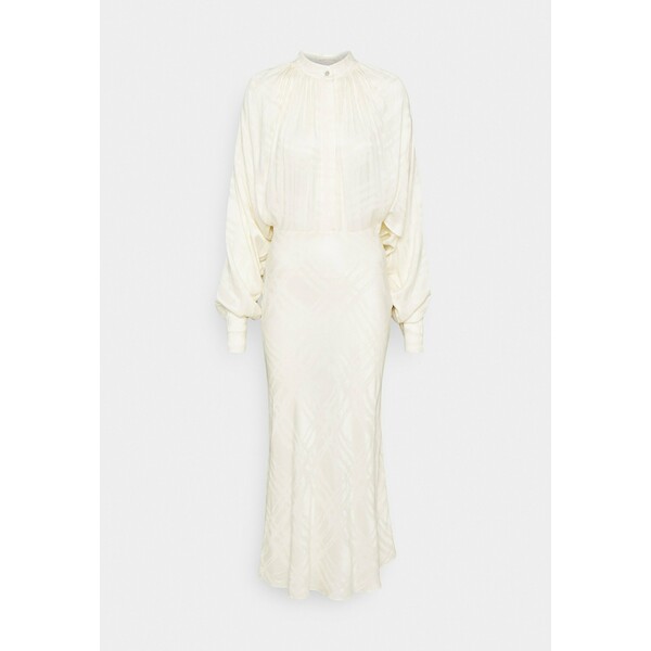 Materiel RECYCLED DETACHABLE SCARF DRESS Długa sukienka ivory MDH21C002