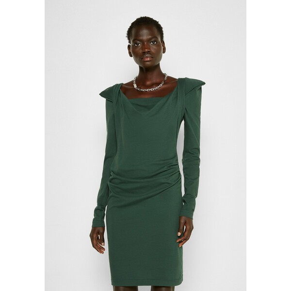 Vivienne Westwood ELIZABETH DRESS Sukienka z dżerseju green VW921C00Y