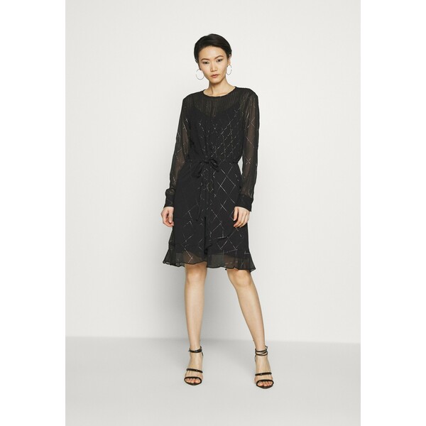 Bruuns Bazaar MIRAH OLISE DRESS Sukienka koktajlowa black BR321C044