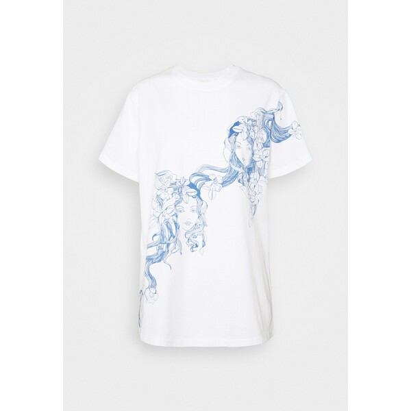See by Chloé T-shirt z nadrukiem white SE321D02F