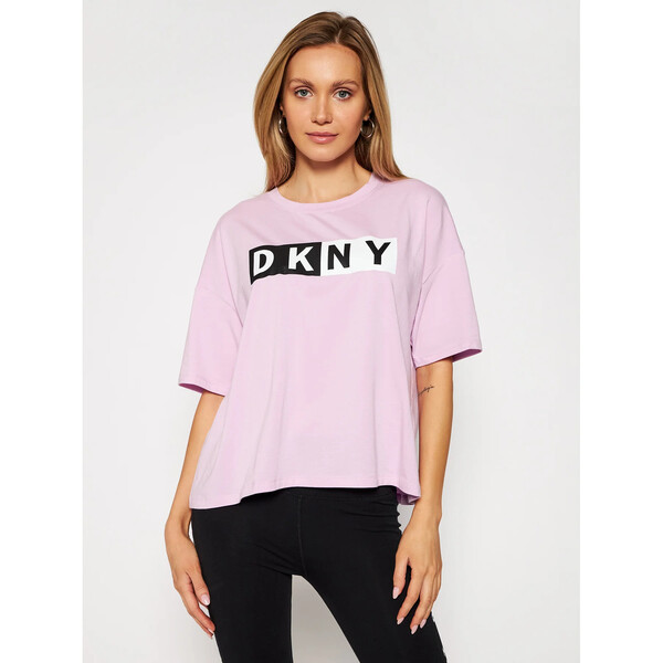 DKNY Sport T-Shirt DP0T7732 Fioletowy Oversize