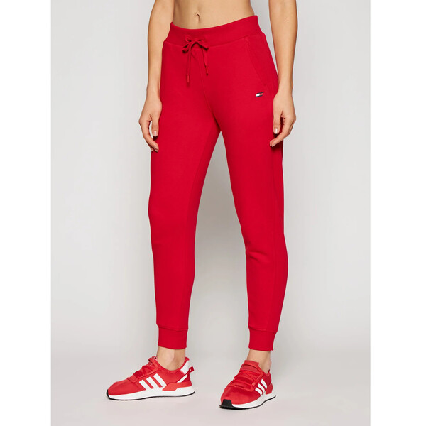 Tommy Hilfiger Spodnie dresowe Graphic S10S100993 Czerwony Regular Fit