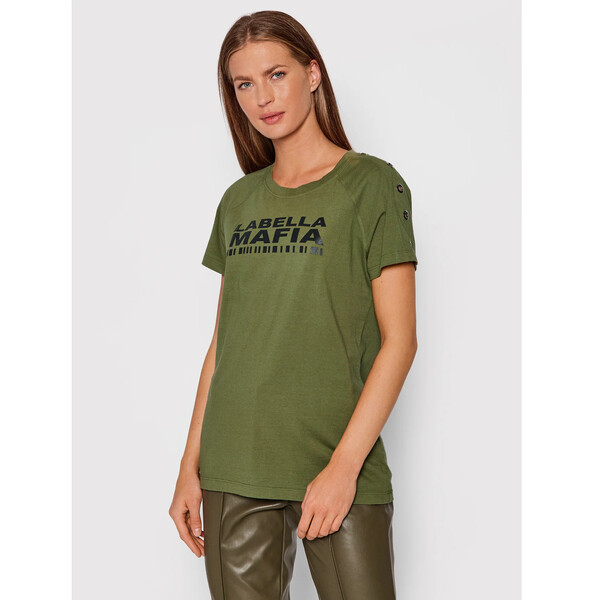 LaBellaMafia T-Shirt 21691 Zielony Regular Fit