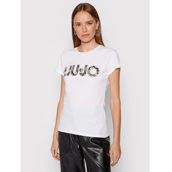 Liu Jo T-Shirt WF1449 J6287 Biały Slim Fit