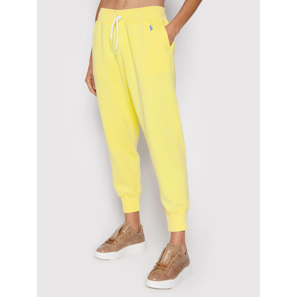 Polo Ralph Lauren Spodnie dresowe 211794397021 Żółty Regular Fit