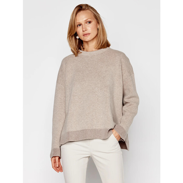 Weekend Max Mara Sweter Moscova 53660703 Beżowy Loose Fit