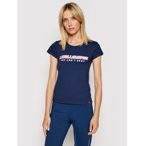 LaBellaMafia T-Shirt 20506 Granatowy Slim Fit