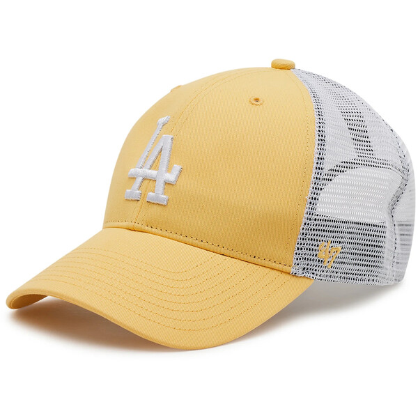 47 Brand Czapka z daszkiem Los Angeles Dodgers B-FLGSH12GWP-MZ Żółty