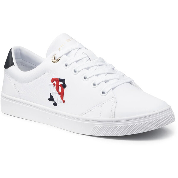 Tommy Hilfiger Sneakersy Tommy Monogram Casual Sneaker FW0FW05794 Biały