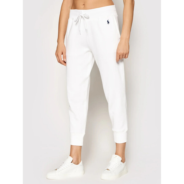 Polo Ralph Lauren Spodnie dresowe Akl 211794397002 Biały Regular Fit